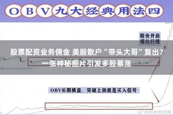 股票配资业务佣金 美股散户“带头大哥”复出？一张神秘图片引发多股暴涨