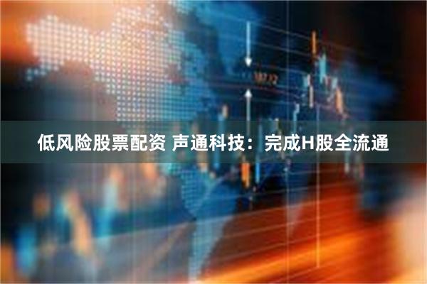 低风险股票配资 声通科技：完成H股全流通